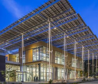The Kendeda Building at Night