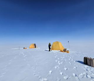 The team's remote field site.