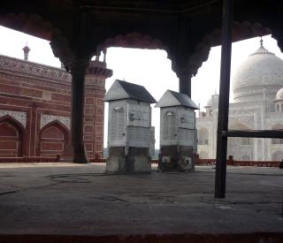 Air sampling at Taj Mahal2